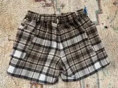 秋冬チェック柄 ショートパンツ