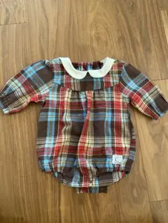 チェック柄長袖シャツ 70cm