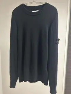 Stone Island クルーネックニット ブラックXL - メルカリ