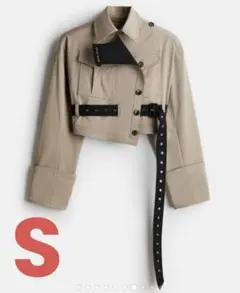 h&m rokh コラボ ツイルクロップドジャケット Sサイズ 完売品