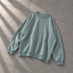 Goodfellow 無地スウェット くすみミント L クルーネック 古着