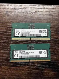 DDR5 SODIMM 8GB 5600MT/s メモリ 2枚Micron製 - メルカリ