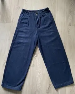 fuv ワイドデニムパンツ　インディゴブルー