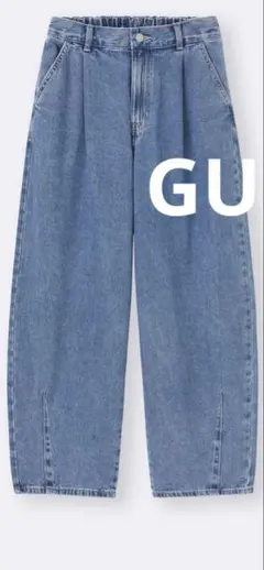 GIRLSバレルレッグジーンズ160 Lサイズ　GU