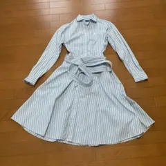美品 ダイアグラム 24SS ティアードコンビシャツワンピース 2way 