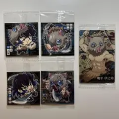 【鬼滅の刃】 ディフォルメシールウエハース カード 嘴平伊之助 5枚セット