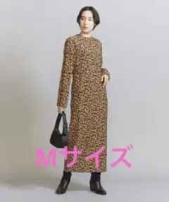 【beauty&youth】 レーヨンフラワー プリント ワンピース M