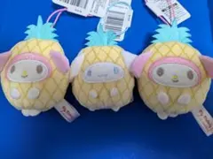 サンリオキャラクターズ　フルーツ着ぐるみマスコット　マイメロディ　シナモロール