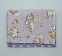 P151 ハンドメイド　移動ポケット　ユニコーン　紫