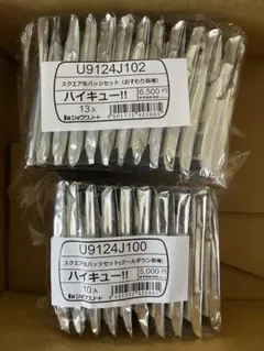 ハイキュー‼︎ スクエア 缶バッジ クールダウン おすわり 2種セット