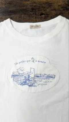 【Disney】くまのプーさん/アップリケTシャツのサムネイル