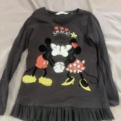 ミッキー ミニー プリント 長袖カットソー 130cm