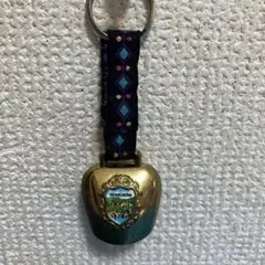 8cm ドイツハイデルベルクゴールドカラーカウベルキーホルダー　熊除けのサムネイル