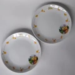 【未使用】ヤマザキパン くまのプーさんの絵皿 2枚セット【非売品】