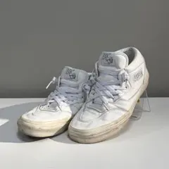 希少オールレザー！VANS ハーフキャブ ホワイト 27cm HALF CAB
