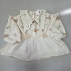 美品。Cottoli Disney baby 刺繍トレーナー80