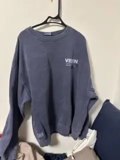 VISION STREET WEAR ダークブルー トレーナー