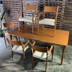 展示品□アダル□ココチェア□オーク材□ダイニングチェア□4脚セット