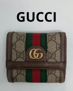 グッチ GUCCI 折り財布 オフィディア シェリーライン マーモント GG GUCCI（グッチ） 極 美品 オールドグッチ ヴィンテージ シェリーライン