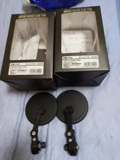 Motone Customs バーエンドミラー 左右セット ブラック80mm - メルカリ
