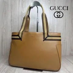 極美品 120 GUCCI グッチ ハンドバッグ トートバッグ GG柄 pg0 - メルカリ
