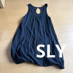 SLYのブラック ノースリーブ チュニック バルーンデザイン❣️ミニワンピース❣️のサムネイル