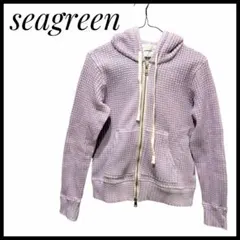 【美品】seagreenシーグリーンワッフルジップフーディーMサイズのサムネイル