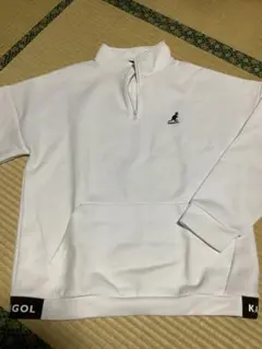 KANGOL ハーフジップ スウェット ホワイト