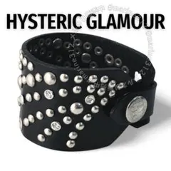 HYSTERIC GLAMOUR レザー スタッズ バングル ユニセックス