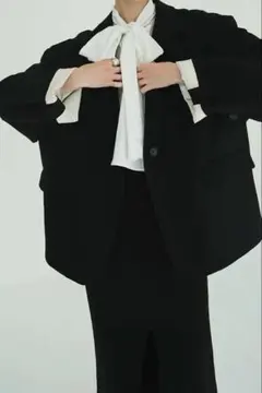 CARLA Ruffle 2way Peplum Jacket -ネイビー - メルカリ