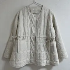 【新品未使用】honono キルティングアウター Ecru ※ダッカーなし