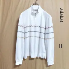 adabat レディースハーフジップシャツ サイズⅡ