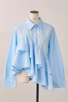 くーぴー様専用ページ　フリルデザイン長袖シャツ（水色・ピンク）