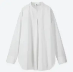 UNIQLO ユニクロ エクストラファインコットン スタンドカラーシャツ