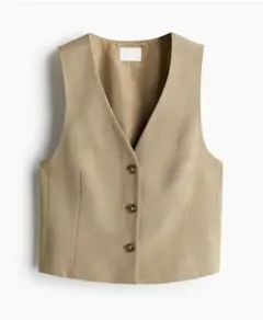 ZARA H&M ノースリーブ Vネック トップス ベージュ ベスト