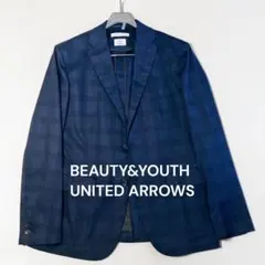 ✨美品 XL 洗える✨ BEAUTY&YOUTH 東レ リネン混 伸縮 ネイビー - メルカリ