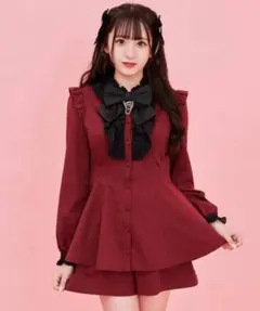 PUTUMAYO ネクタイ付ボルドーナポレオンシャツ - メルカリ