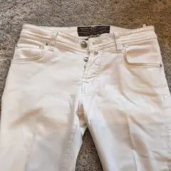 JACOB COHEN 522 ホワイトデニムパンツ 31インチ - メルカリ