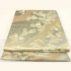 【限定お値下げ❁⃘*.゜】ゴールド 六通柄袋帯 大宮好 長寿錦 金銀糸 正絹のサムネイル