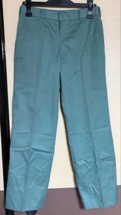 緑色 ワークパンツ ストレートレッグ