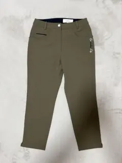 超美品　ADABAT アダバット ゴルフ　アンクルパンツ カーキ系 サイズ36のサムネイル