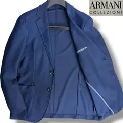 美品 アルマーニコレッツォーニ ストレッチメッシュジャケット ネイビー 48のサムネイル