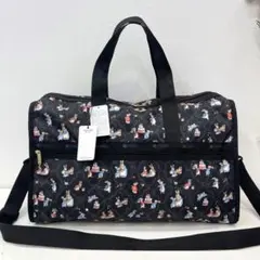 レスポートサック ピーターラビット ボストンバッグ ブラック ポーチ付き