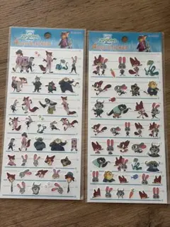 ズートピア 4サイズステッカー　2枚セット