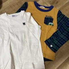 ミキハウス ダブルB 長袖カットソー 2枚セット 110