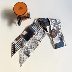 エルメス ツイリー☆2本セット☆ コリエドシアン 首輪と犬 シルク