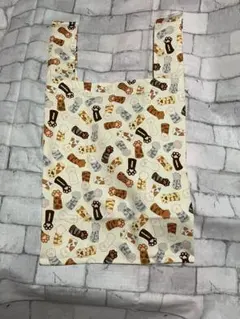 NO174. 猫の手柄　エコバッグ　ハンドメイド