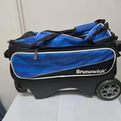 s*ん様 Brunswick ボウリングバッグ キャリーバッグ ブルー ブラックのサムネイル