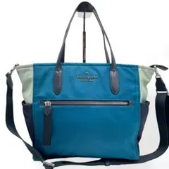 美品　Kate Spade 2way ハンドバッグ　ショルダーバッグ　ブルー