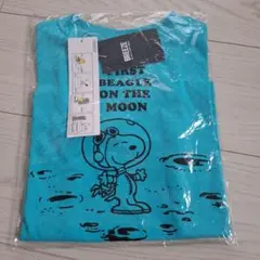 新品BREEZE スヌーピー Tシャツ アクアブルー　120cm